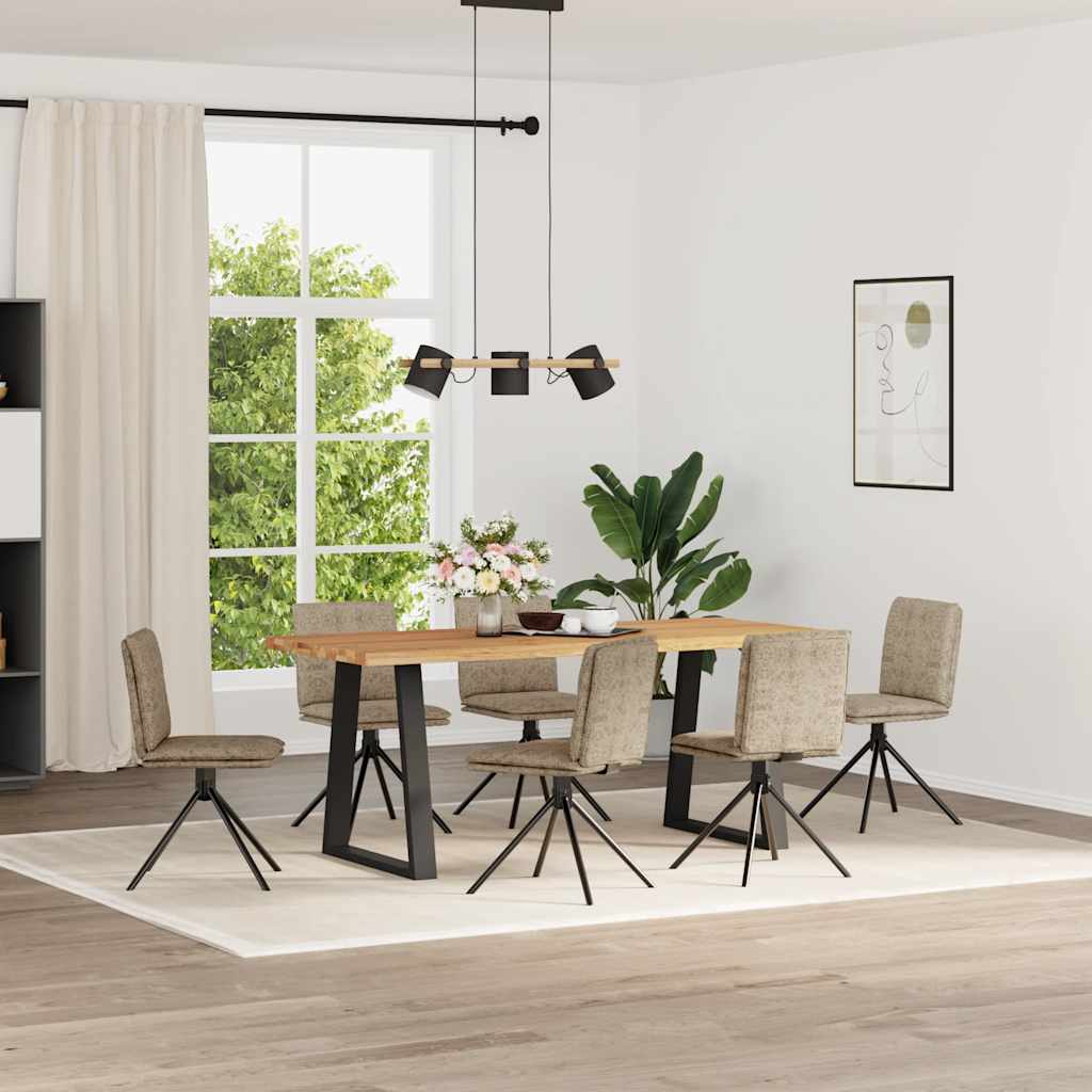 Silla De Comedor Cuero Gamuza Verde Militar