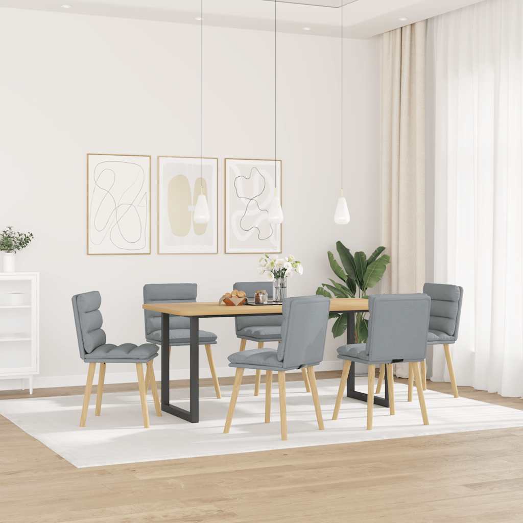 Sillas De Comedor 6 Unidades Tela