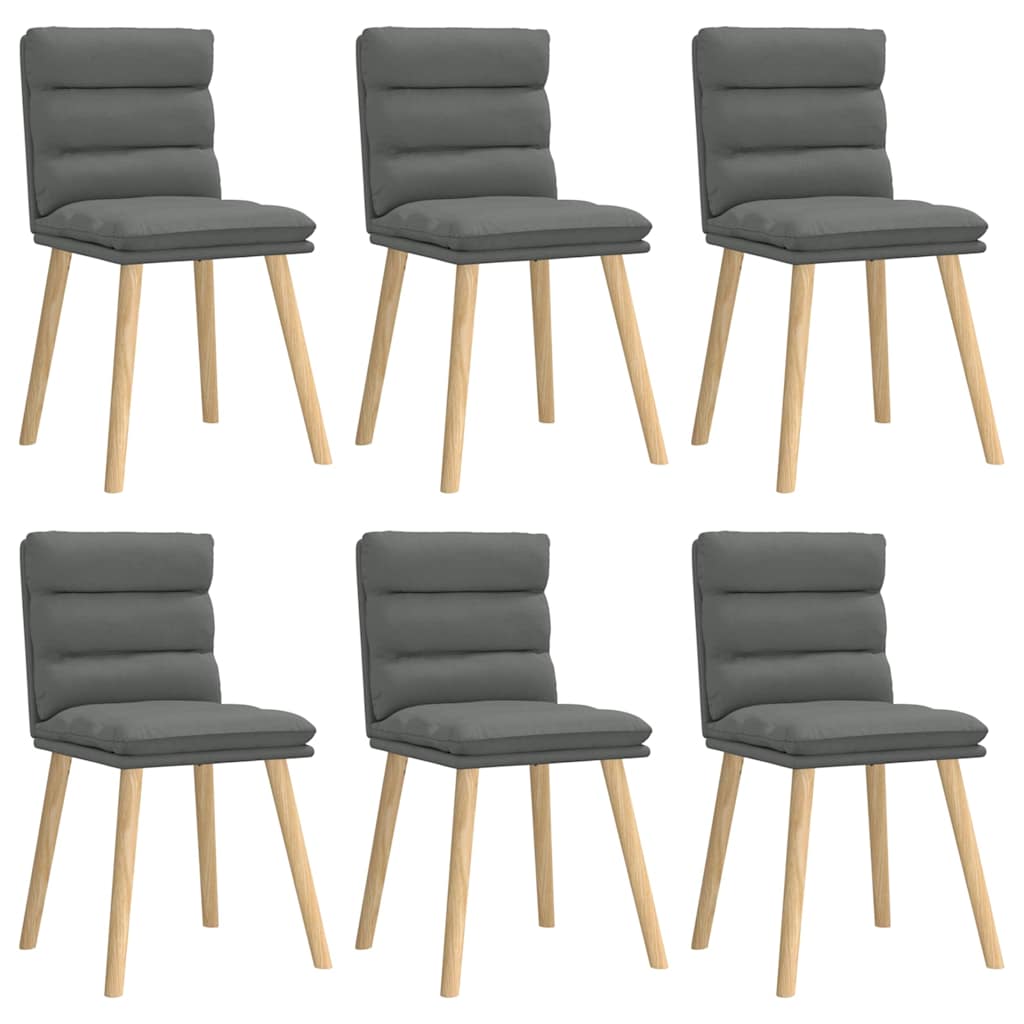 Sillas De Comedor 6 Unidades Tela