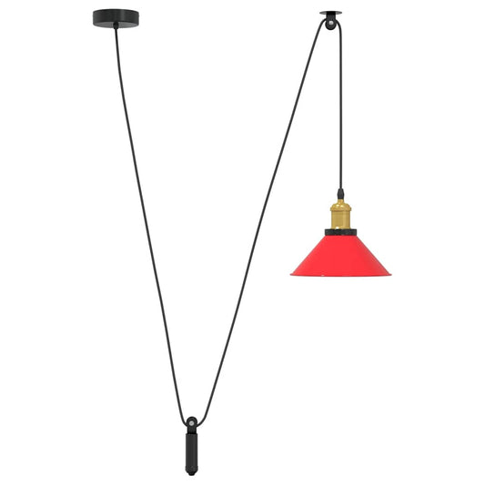Lámpara Colgante Regulable En Altura E27 Ø 22Cm