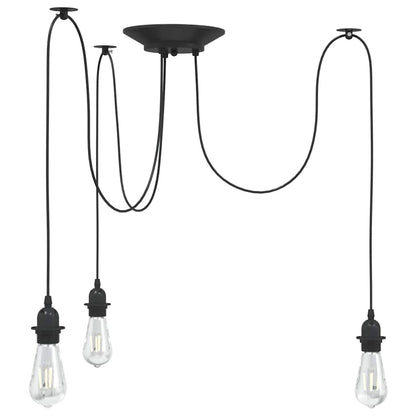 Lámpara Colgante E27 Metal Negro