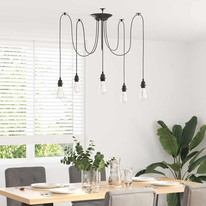 Lámpara Colgante E27 Metal Negro