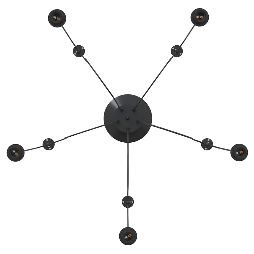 Lámpara Colgante E27 Metal Negro
