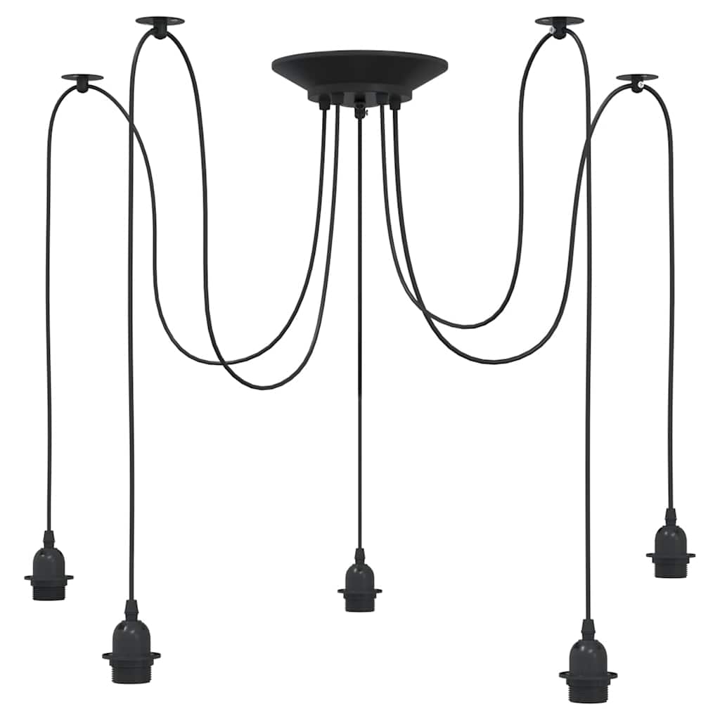 Lámpara Colgante E27 Metal Negro