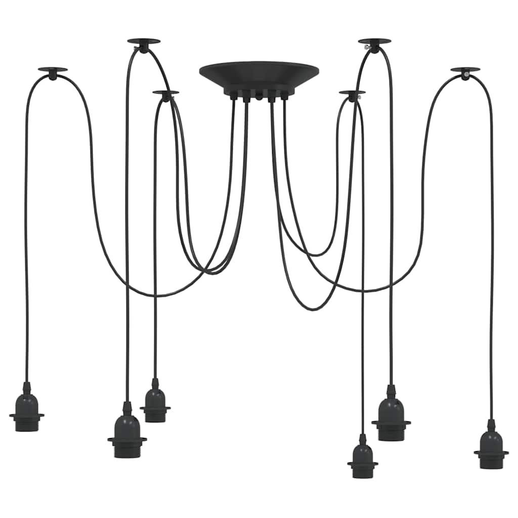 Lámpara Colgante E27 Metal Negro