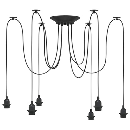 Lámpara Colgante E27 Metal Negro
