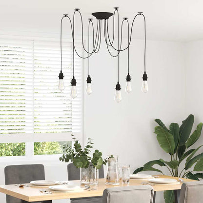 Lámpara Colgante E27 Metal Negro