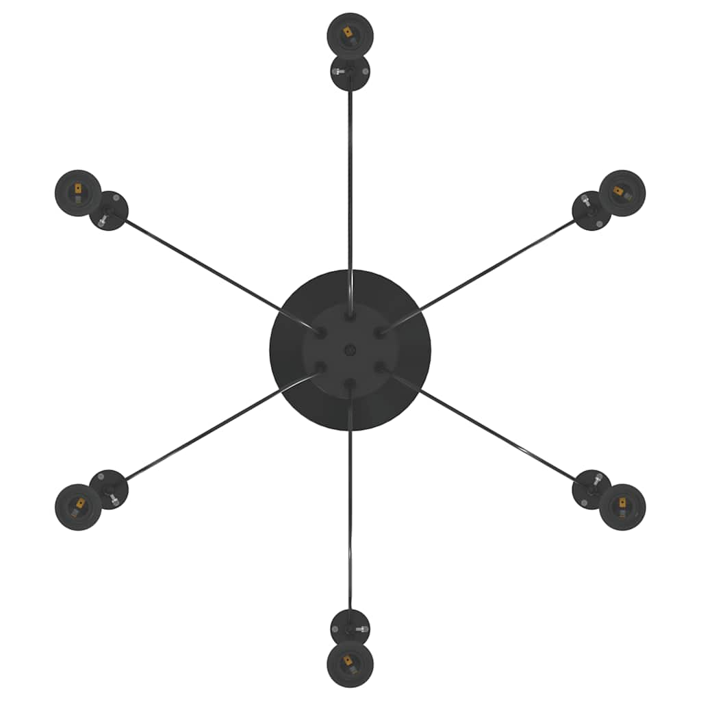 Lámpara Colgante E27 Metal Negro