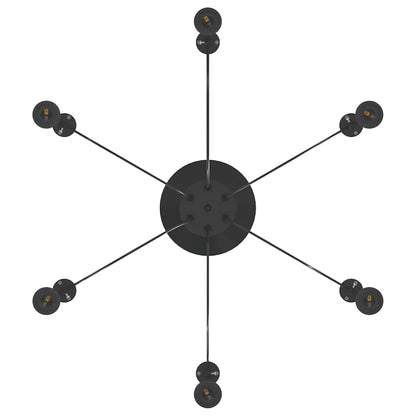 Lámpara Colgante E27 Metal Negro