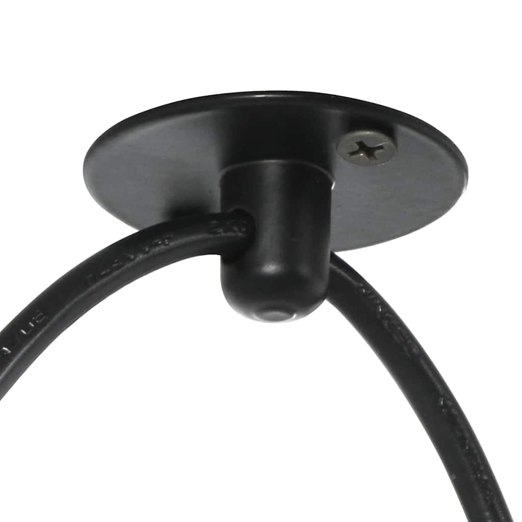 Lámpara Colgante E27 Metal Negro