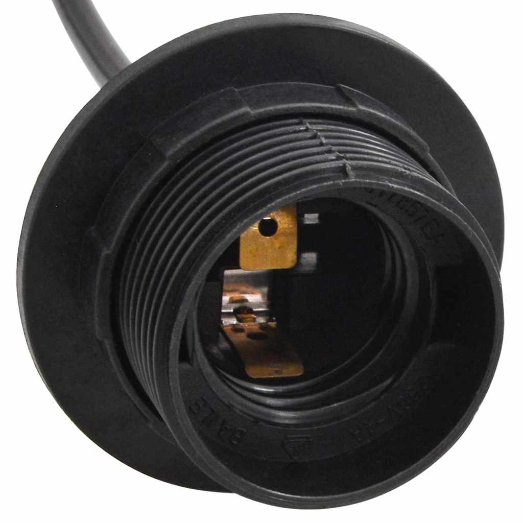 Lámpara Colgante E27 Metal Negro