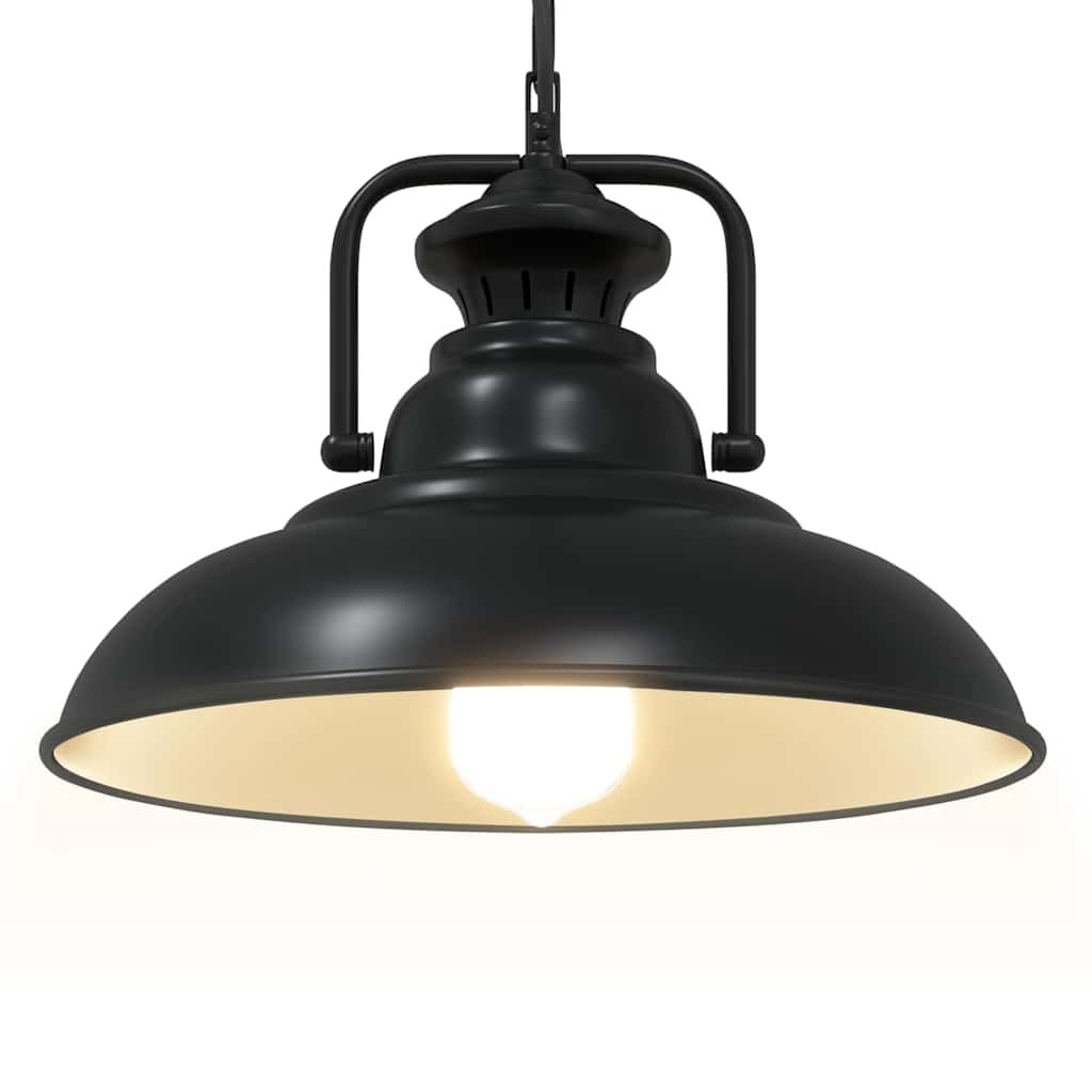 Lámpara Colgante E27 Negra Ø 31 Cm Hierro