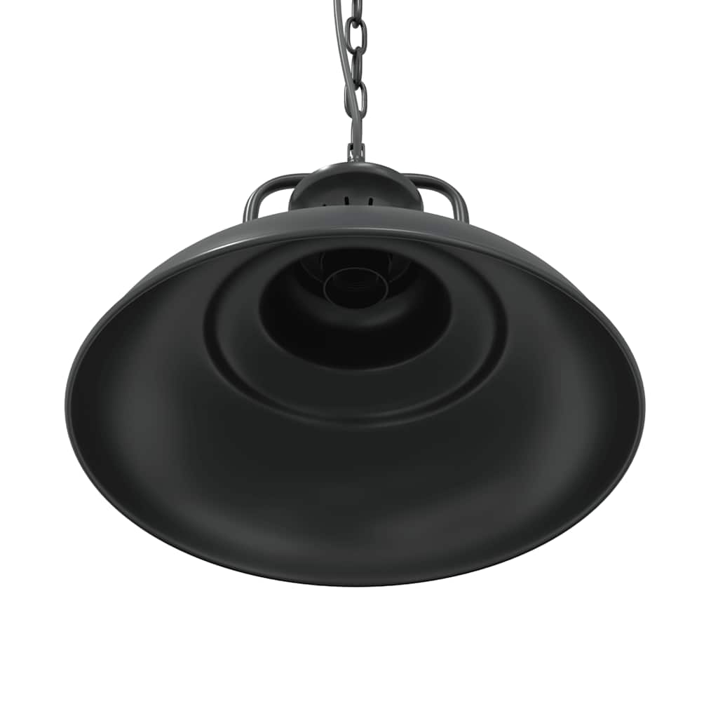 Lámpara Colgante E27 Negra Ø 31 Cm Hierro