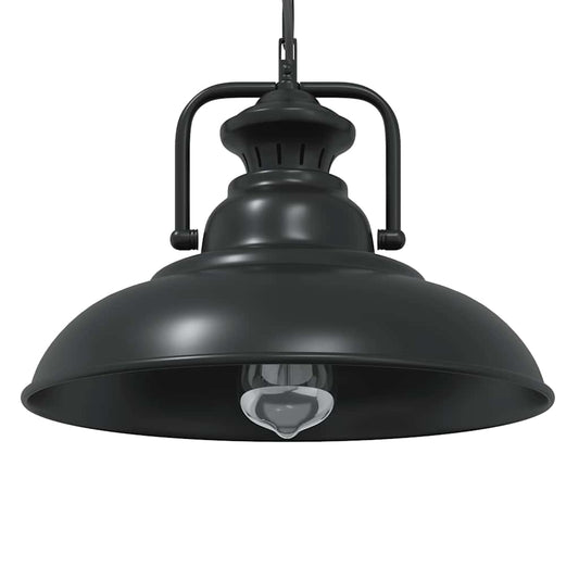Lámpara Colgante E27 Negra Ø 31 Cm Hierro