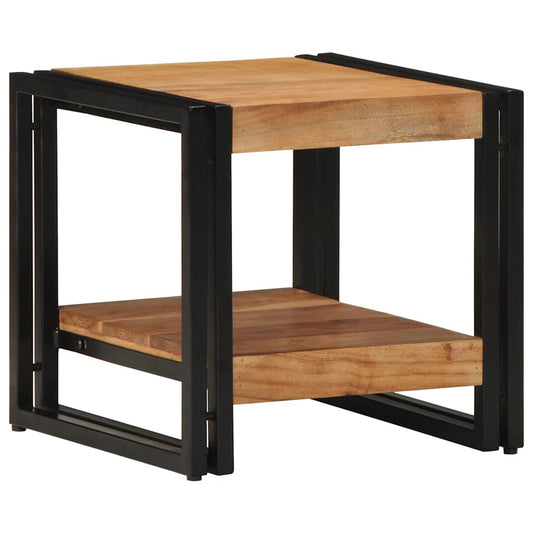 Mesa De Café Marrón Madera De Acacia Sólida