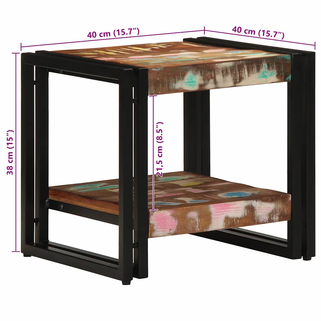 Mesa De Café Madera Sólida Recuperada