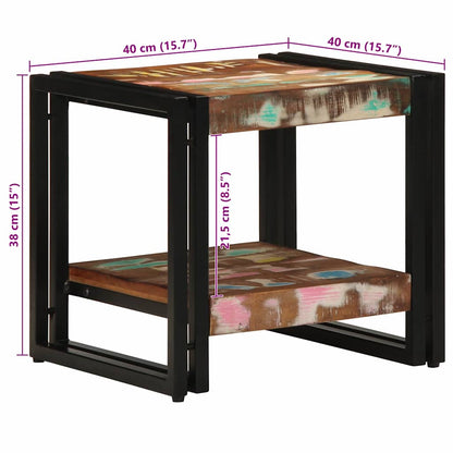 Mesa De Café Madera Sólida Recuperada