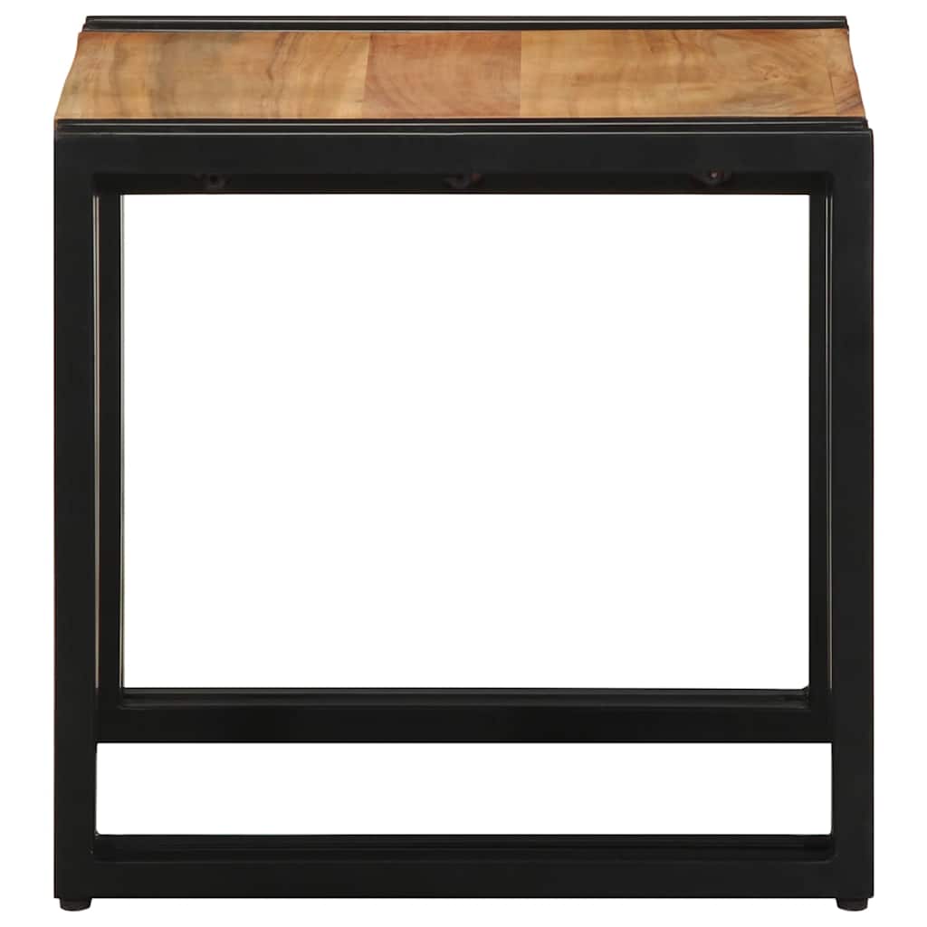 Mesa De Café Marrón Madera De Acacia Sólida