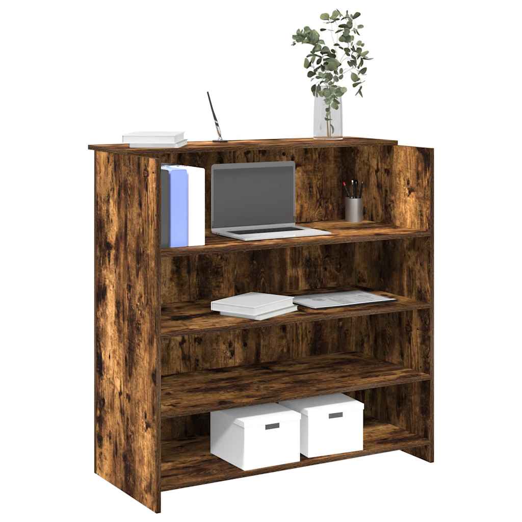 Escritorio De Recepción Roble 100X50X103,5 Cm Madera De Ingeniería