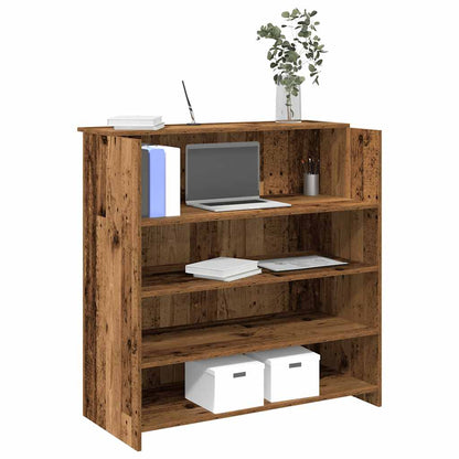 Escritorio De Recepción Roble 100X50X103,5 Cm Madera De Ingeniería