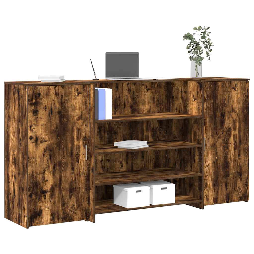Escritorio De Recepción Roble 180X50X103,5 Cm Madera De Ingeniería