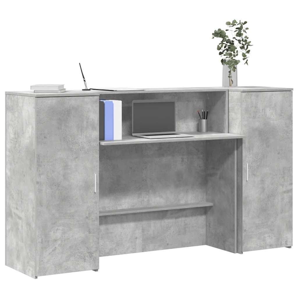 Escritorio De Recepción Roble 180X50X103,5 Cm Madera De Ingeniería