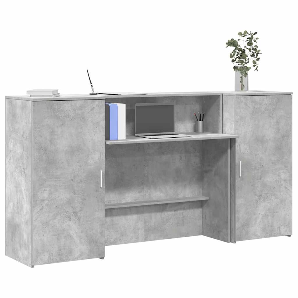 Escritorio De Recepción Roble 180X50X103,5 Cm Madera De Ingeniería