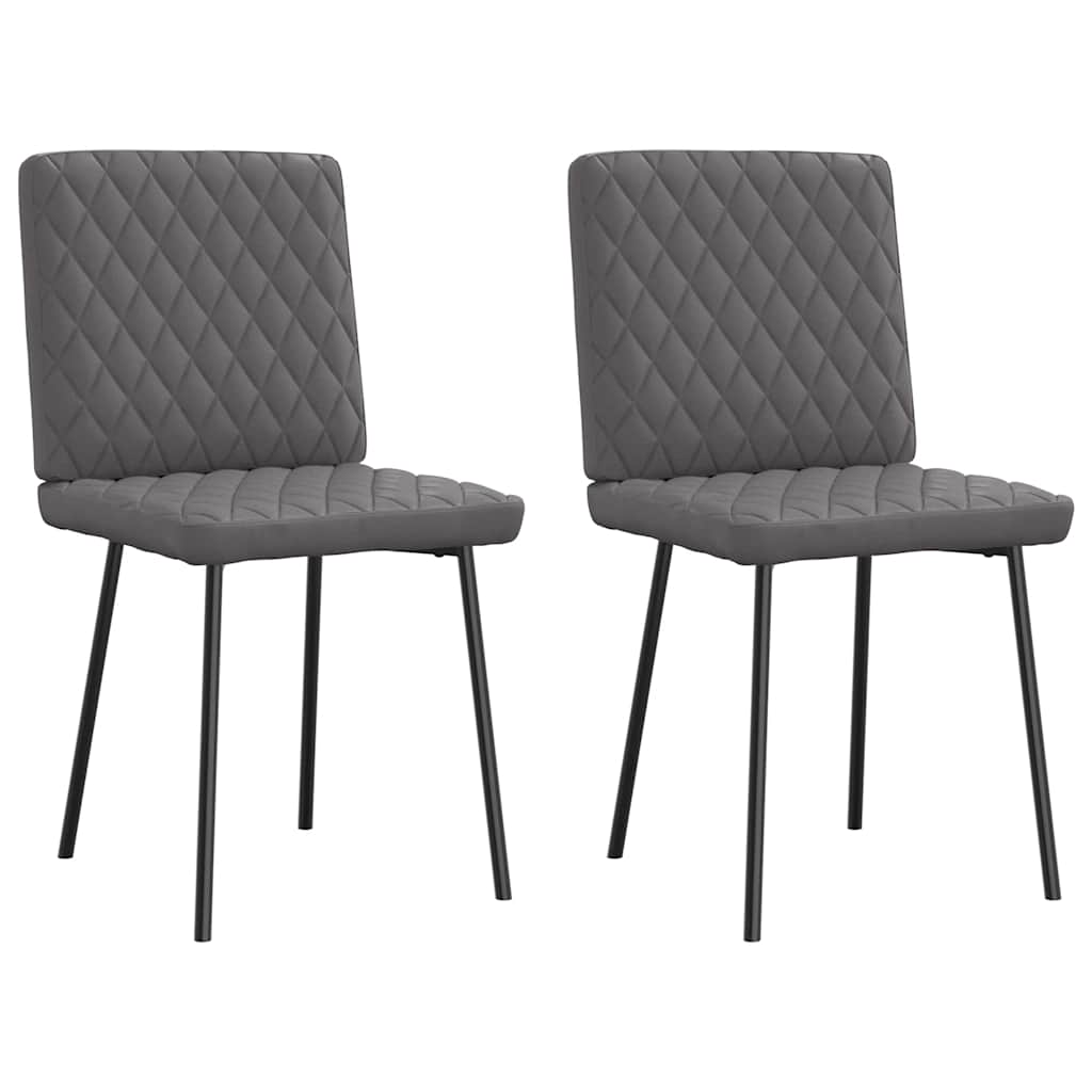 Sillas De Comedor 2 Unidades Cuero Sintético