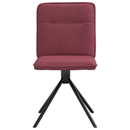 Sillas De Comedor 2 Unidades Tela Rojo Tinto
