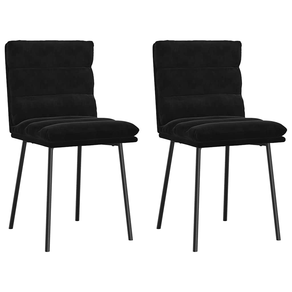 Sillas De Comedor 2 Unidades Terciopelo