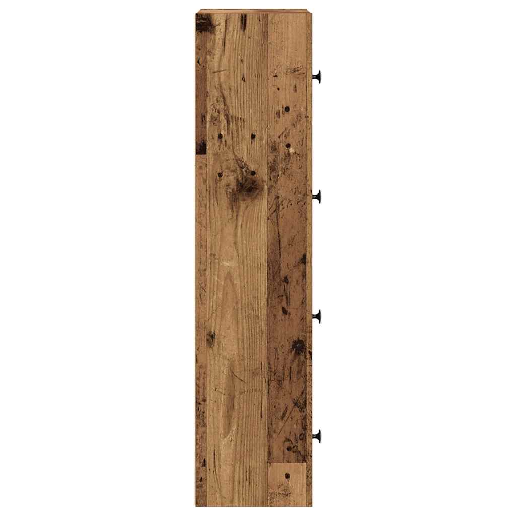 Estantería Madera De Ingeniería Color Envejecido 40X24X