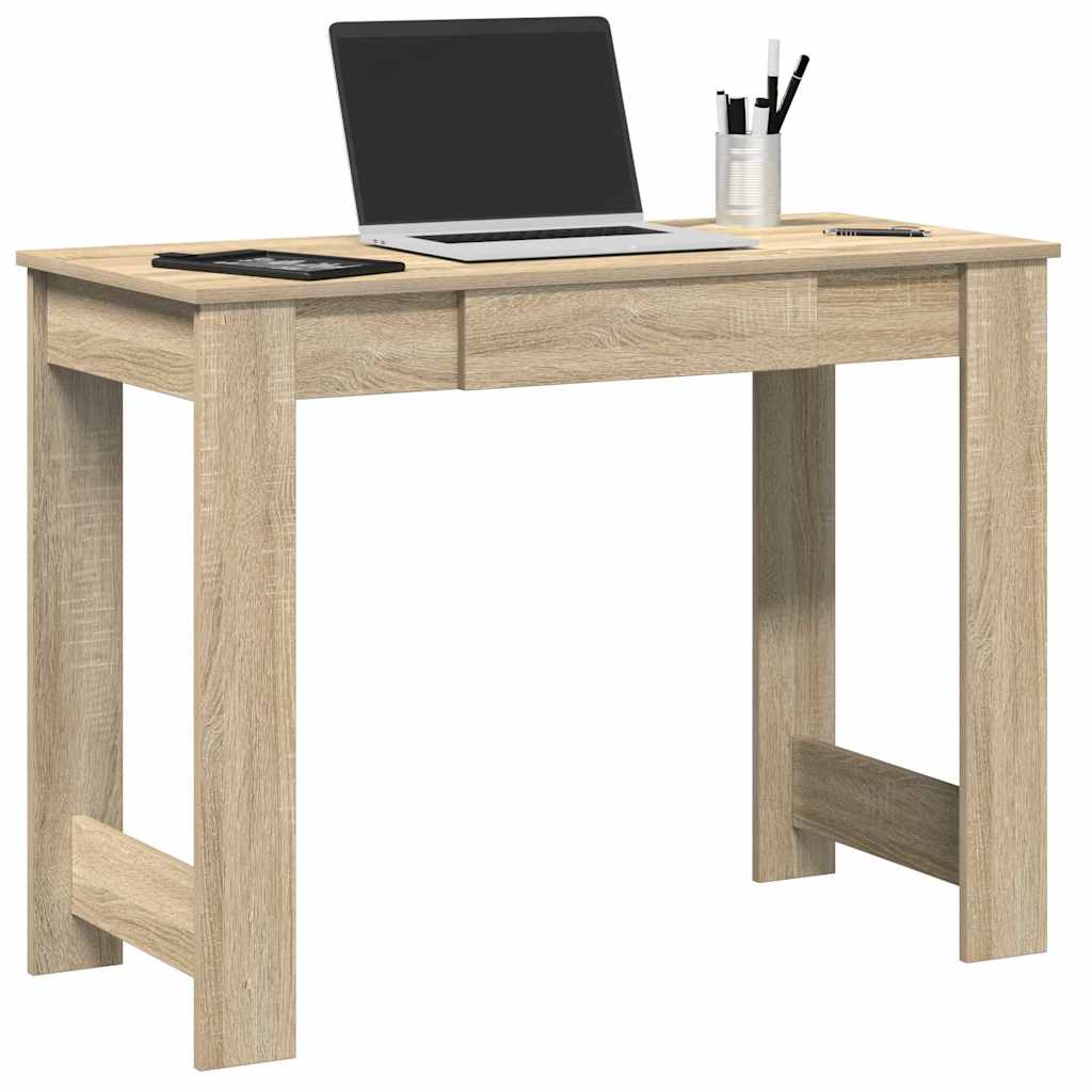 Escritorio De Madera De Ingeniería Envejecida 100X45X75 Cm