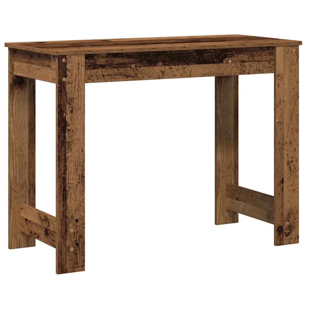 Escritorio De Madera De Ingeniería Envejecida 100X45X75 Cm