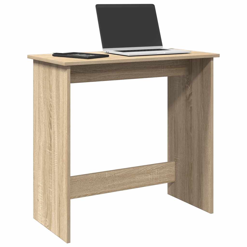 Escritorio De Madera De Ingeniería Roble Artesano 80X40X75 Cm