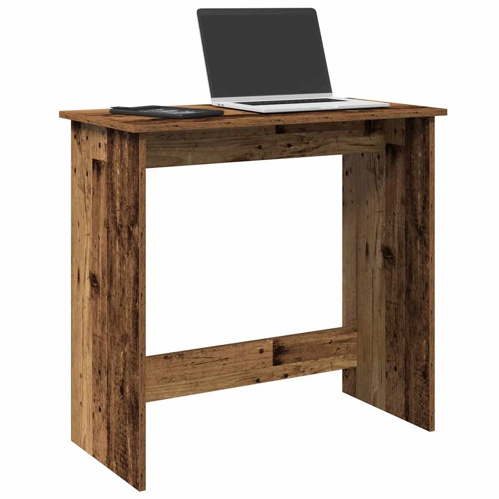 Escritorio De Madera De Ingeniería Roble Artesano 80X40X75 Cm
