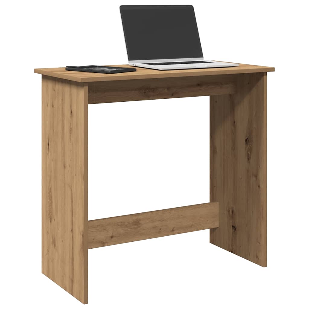 Escritorio De Madera De Ingeniería Roble Artesano 80X40X75 Cm