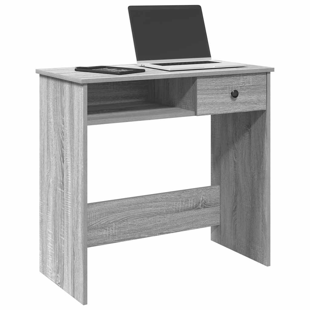 Escritorio De Madera De Ingeniería Roble Artesano 80X40X75 Cm