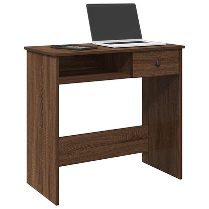 Escritorio De Madera De Ingeniería Roble Artesano 80X40X75 Cm