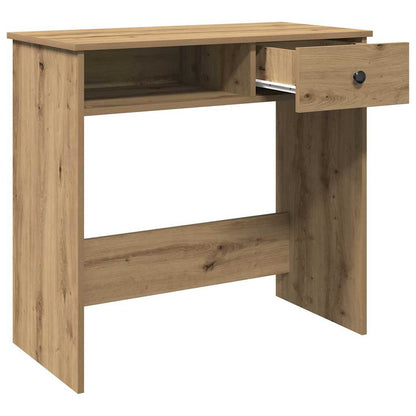 Escritorio De Madera De Ingeniería Roble Artesano 80X40X75 Cm