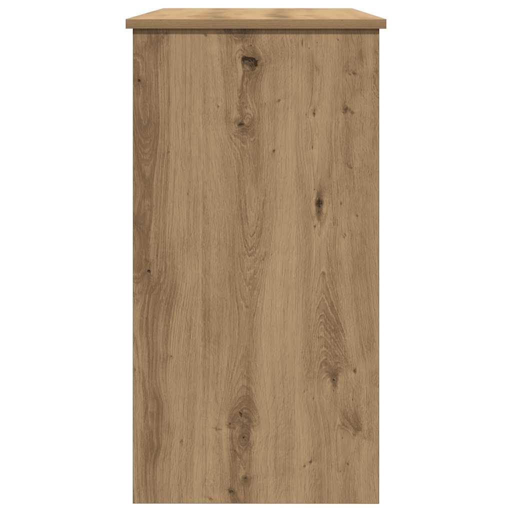 Escritorio De Madera De Ingeniería Roble Artesano 80X40X75 Cm