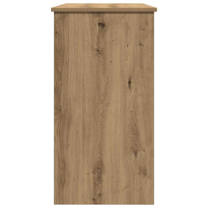 Escritorio De Madera De Ingeniería Roble Artesano 80X40X75 Cm