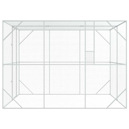 Jaula Para Aves Antracita 210 X 304 X 213 Cm Acero Galvanizado