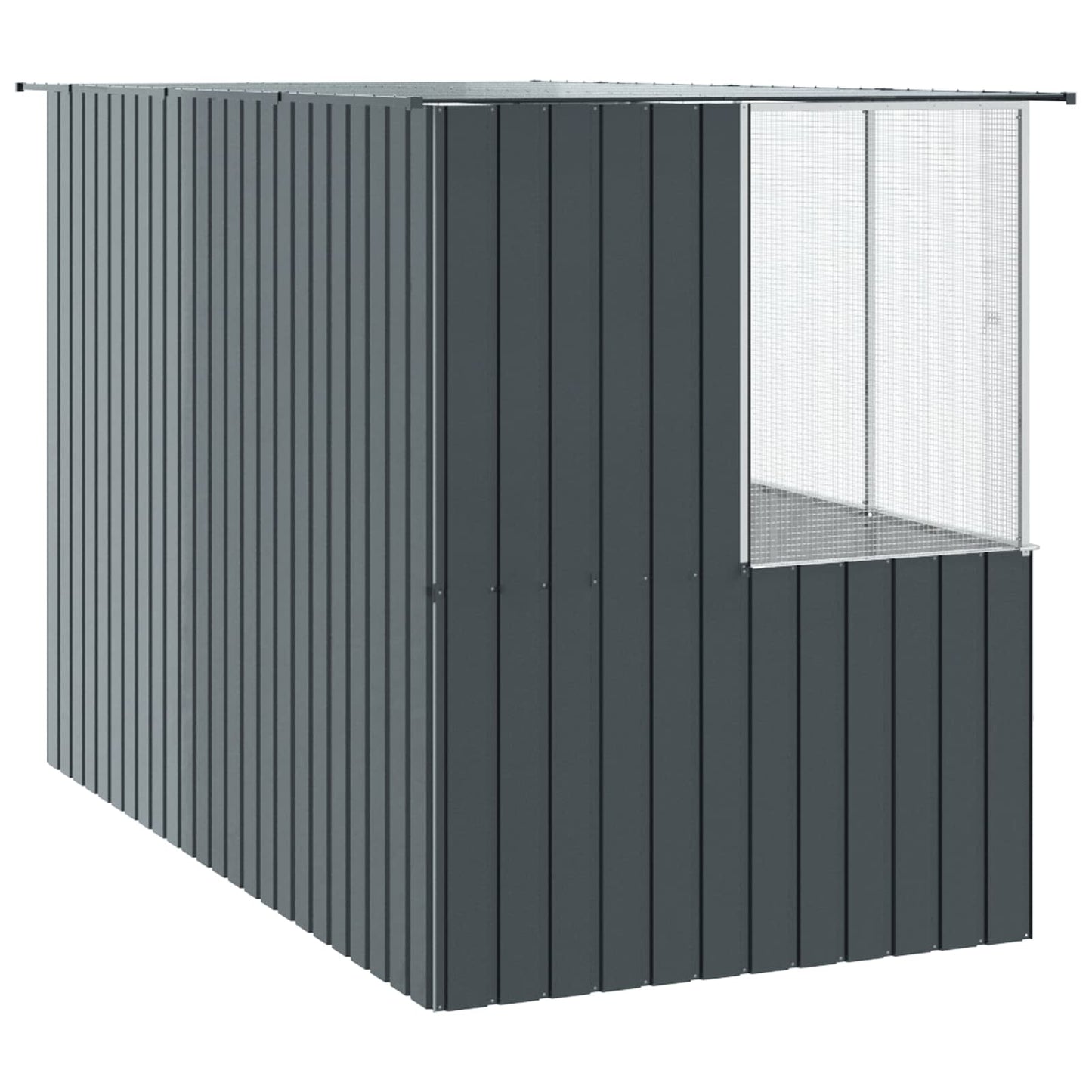 Jaula Para Aves Antracita 165 X 318 X 200 Cm Acero Galvanizado