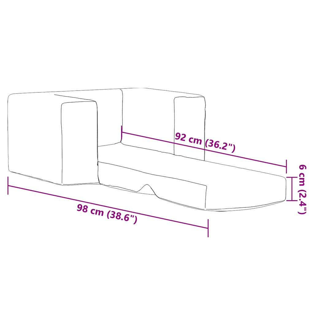 Cama Infantil Felpa Suave Color