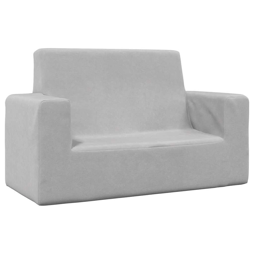 Cama Infantil Felpa Suave Gris
