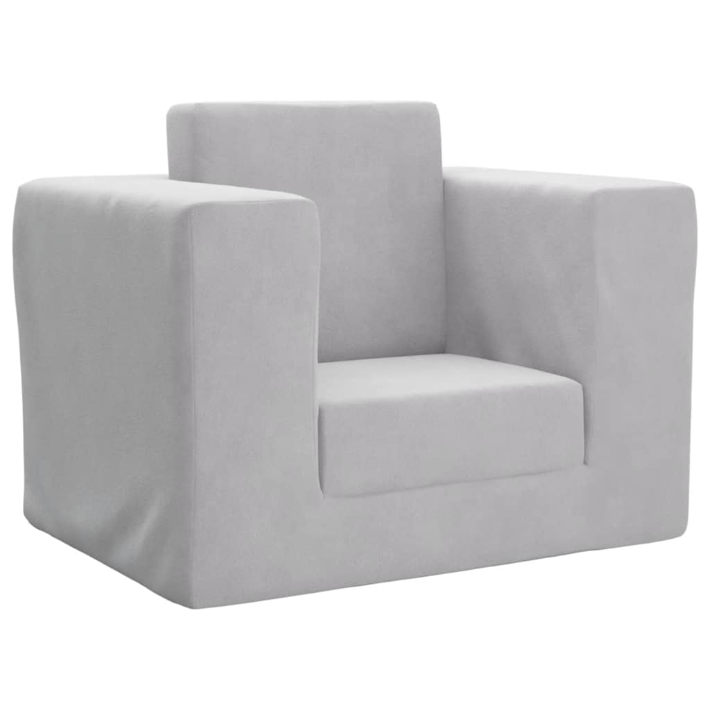 Cama Infantil Felpa Suave Gris