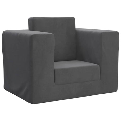 Cama Infantil Felpa Suave Gris
