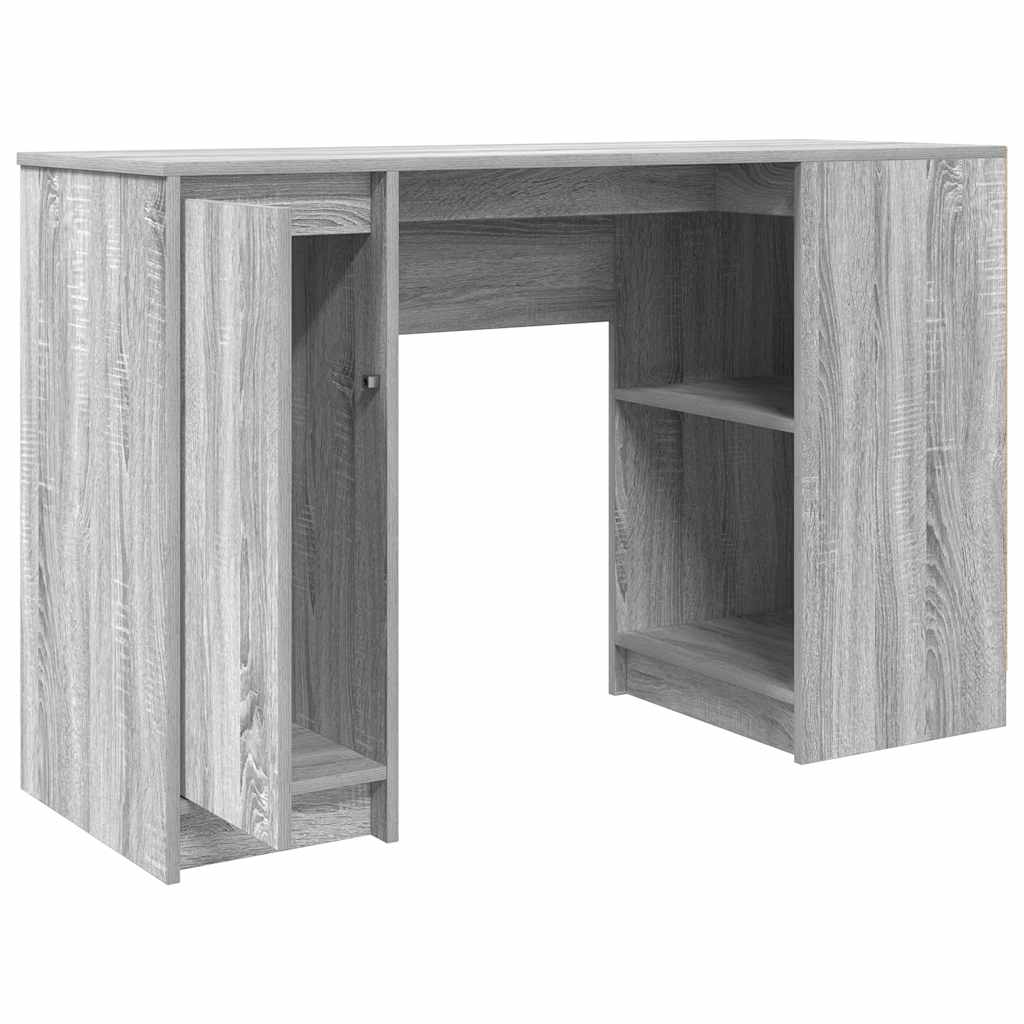 Escritorio Sonoma Gris 120X42X76 Cm Madera De Ingeniería