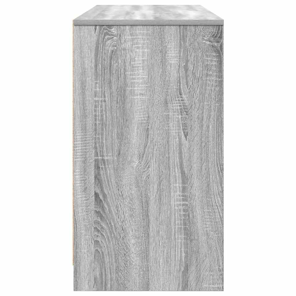 Escritorio Sonoma Gris 120X42X76 Cm Madera De Ingeniería