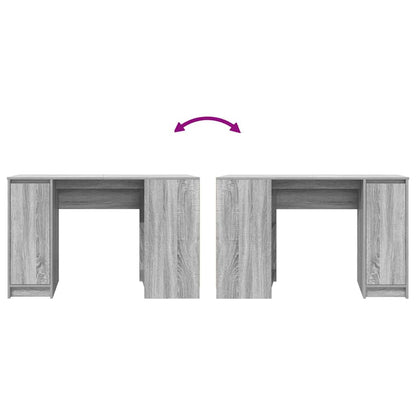 Escritorio Sonoma Gris 120X42X76 Cm Madera De Ingeniería